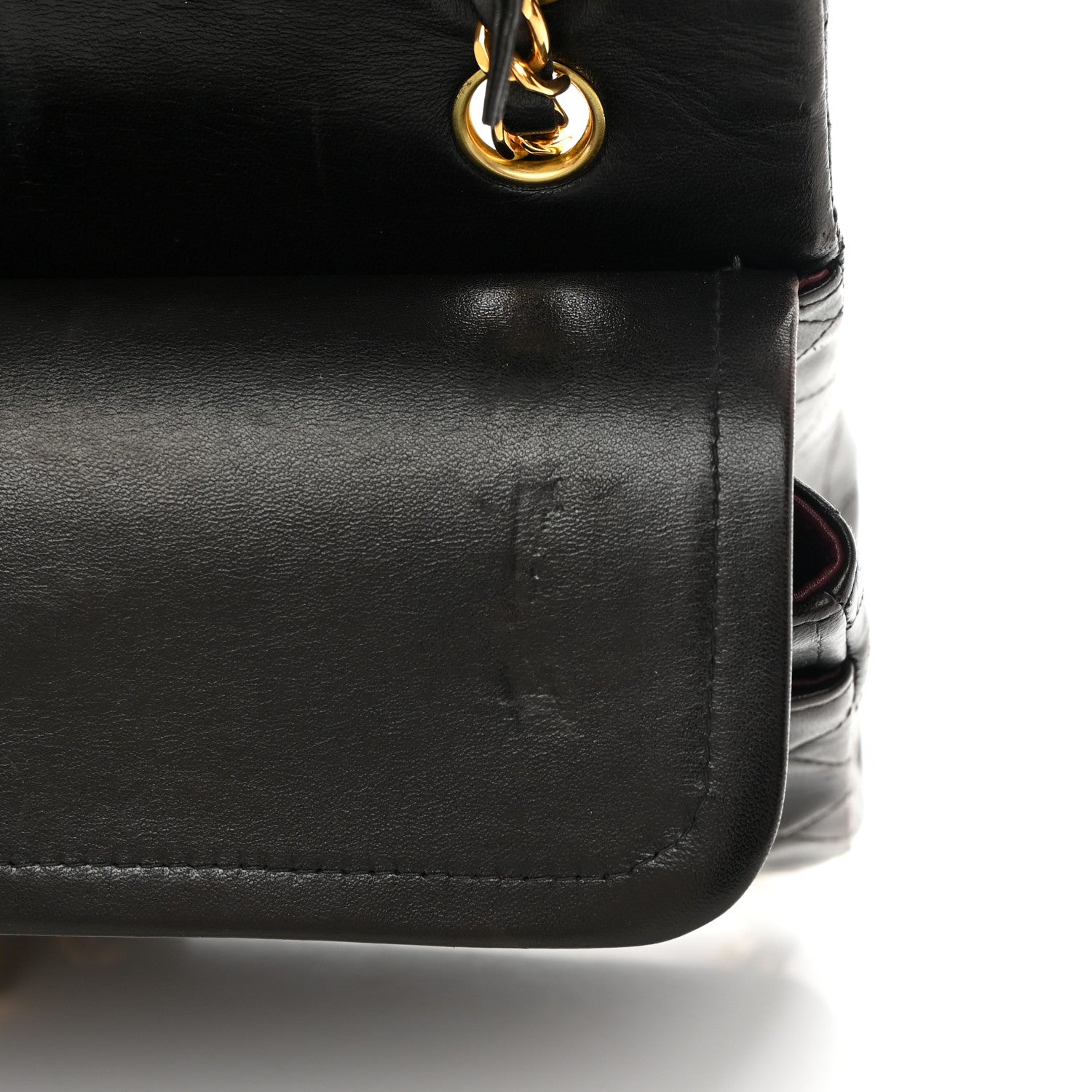 Chanel Lambskin Quilted Medium Double Flap Black 12 of 15