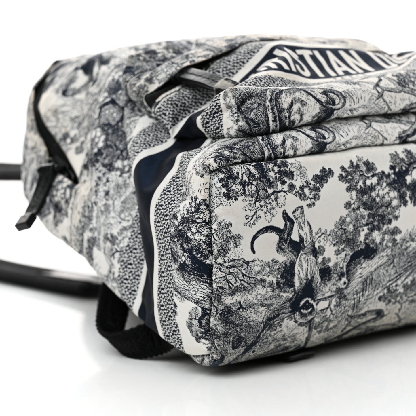 Nylon Technical Fabric Toile De Jouy Small Diortravel Backpack Blue