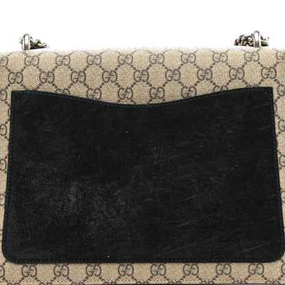 Gucci GG Supreme Monogram Medium Dionysus Shoulder Bag Black 17 of 21