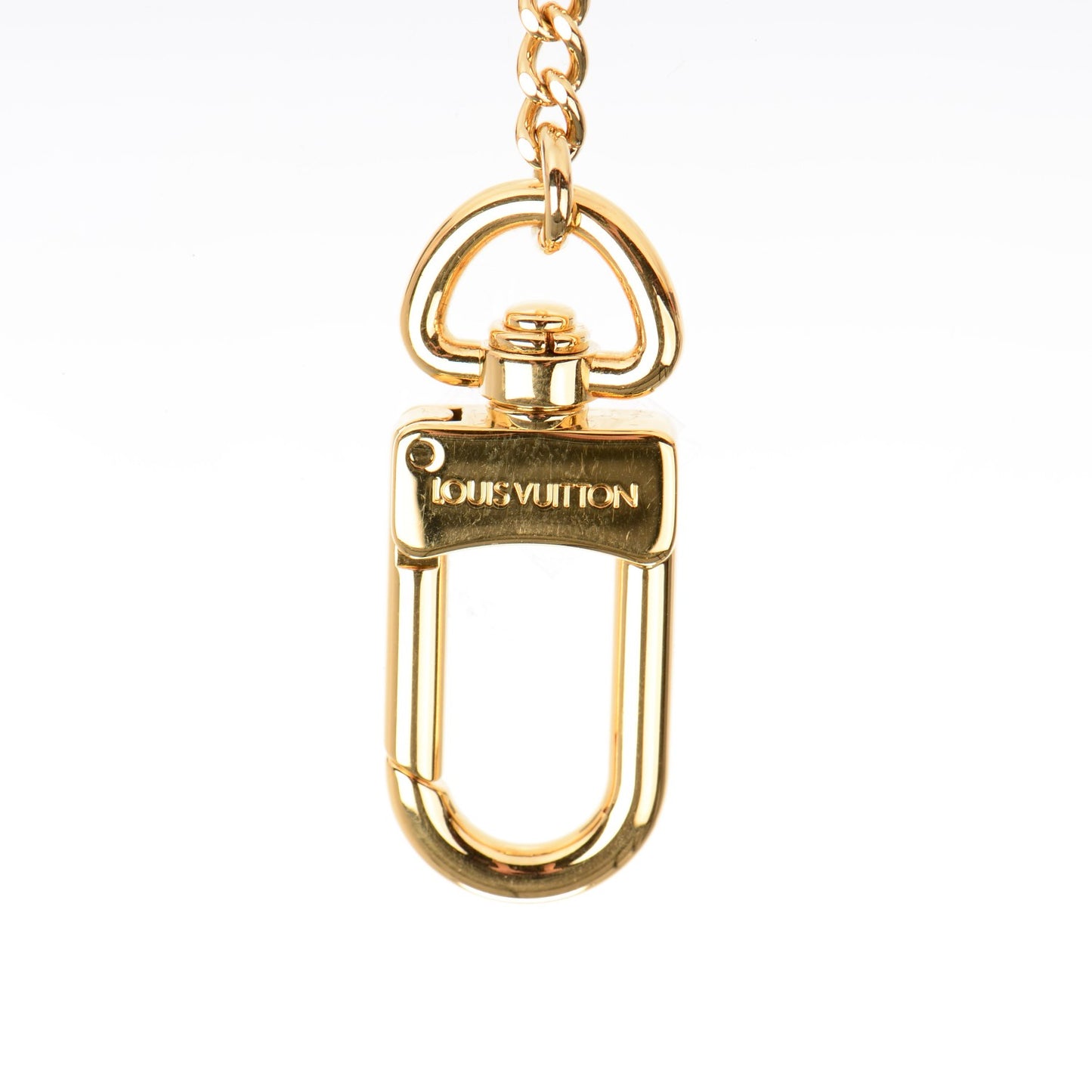 Metal Pochette Extender Key Ring Chain Gold