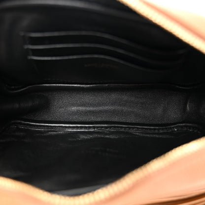 Saint Laurent Grain De Poudre Matelasse Monogram Mini Lou Camera Bag Dark Natural 5 of 10
