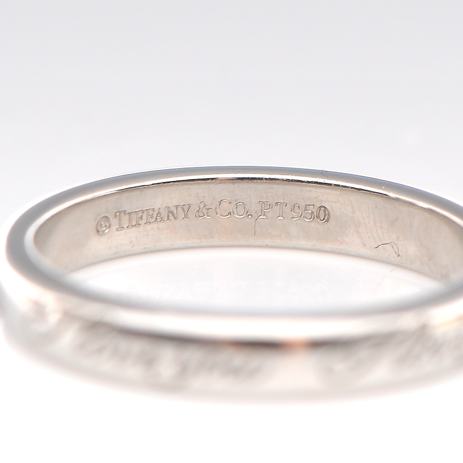 Tiffany Platinum Notes I Love You Narrow Ring 5 4 of 4