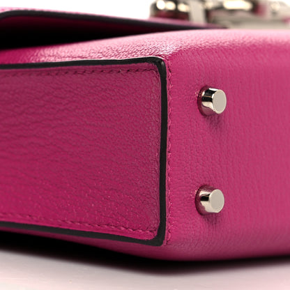Hermes Chevre Mysore Mini Verrou Chaine Bag Rose Pourpre 7 of 9
