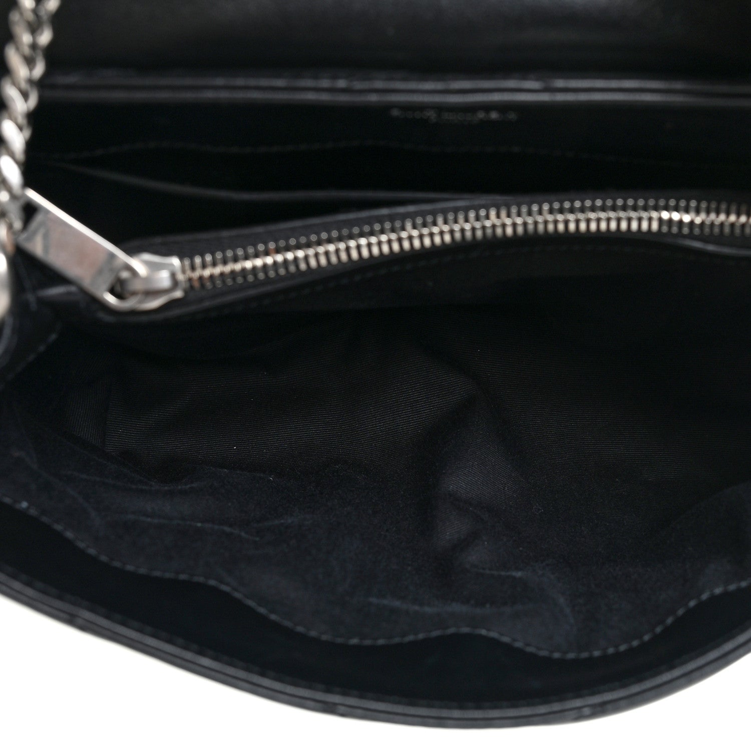 Saint Laurent Calfskin Y Quilted Monogram Small Loulou Chain Satchel Black 5 of 12