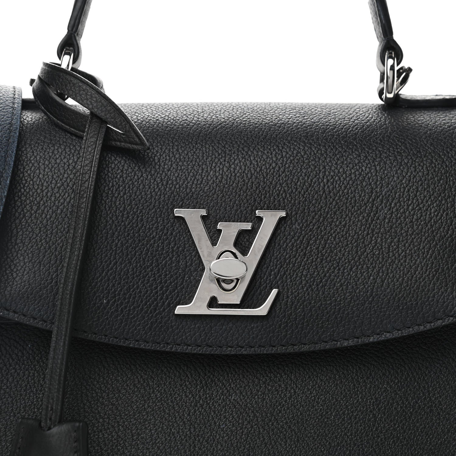 Louis Vuitton Calfskin Lockme Ever BB Black 8 of 15