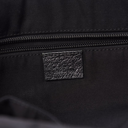 Gucci Monogram Small Flap Messenger Bag Black 6 of 11
