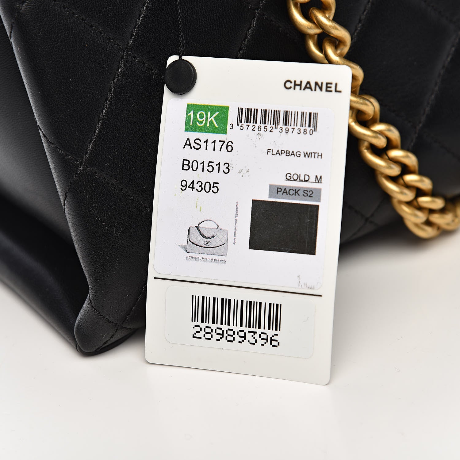 Chanel Lambskin Quilted Large Trendy Spirit Top Handle Bag Black 13 of 13