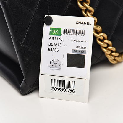 Chanel Lambskin Quilted Large Trendy Spirit Top Handle Bag Black 13 of 13
