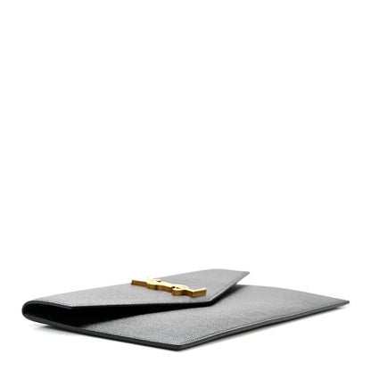 Saint Laurent Grain De Poudre Uptown Pouch Black 4 of 9