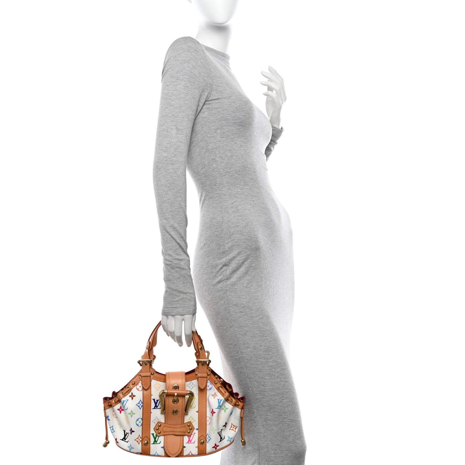 Louis Vuitton Monogram Multicolor Theda GM White 2 of 10