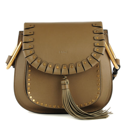Chloe Calfskin Small Hudson Shoulder Bag Merino Grey 1 of 8
