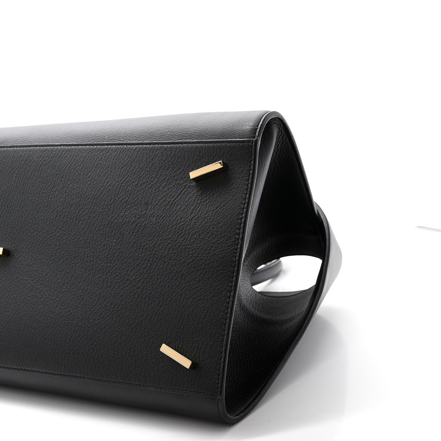 Calfskin Medium Hug Bag Black