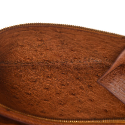 Hermes Ostrich Bearn Wallet Gold 14 of 17