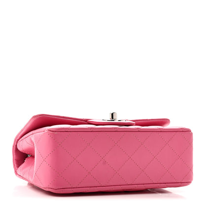Chanel Lambskin Quilted Mini Rectangular Flap Pink 4 of 11