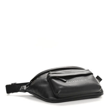 Balenciaga Smooth Calfskin Logo Large Everyday Beltpack Black 4 of 10