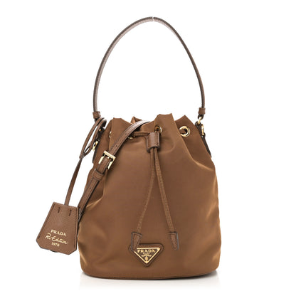 Prada Re-Nylon Saffiano Mini Re-Edition 1978 Bucket Bag Cork Beige 1 of 9