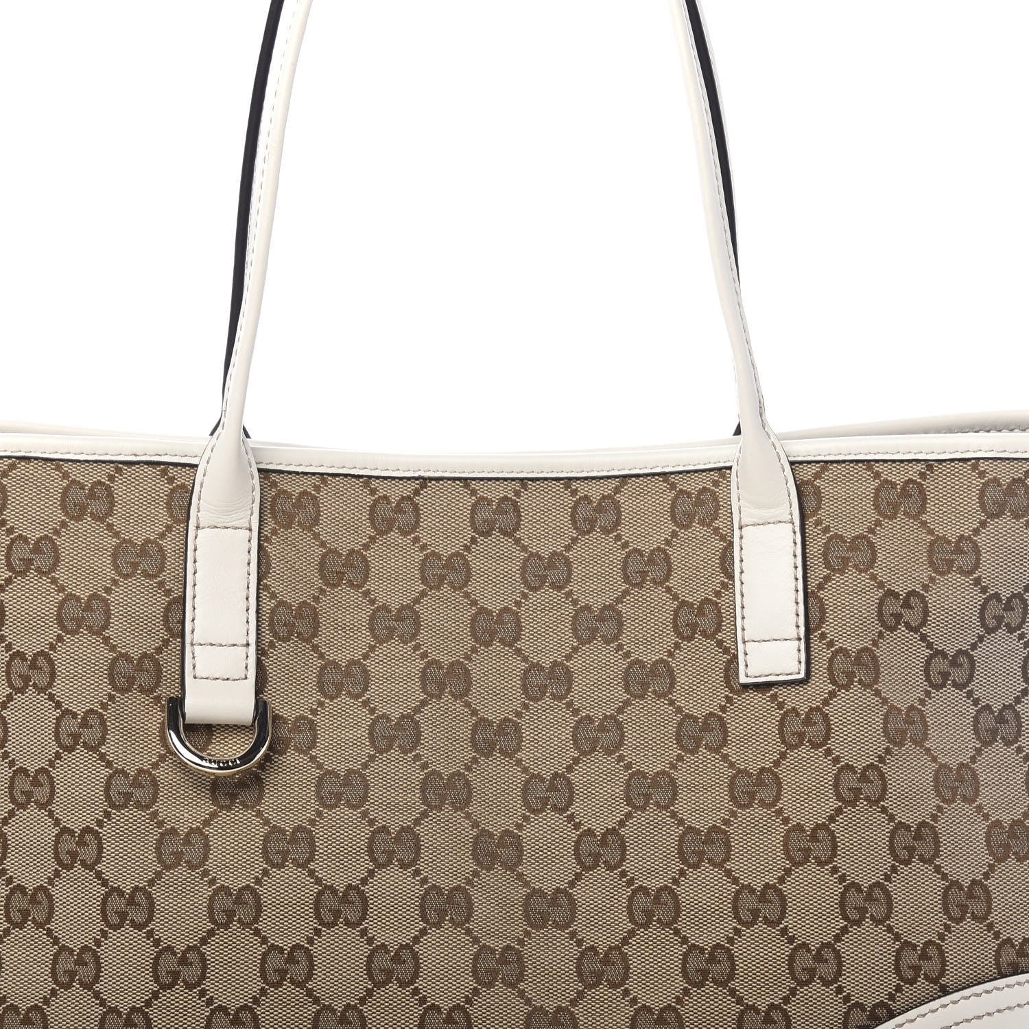 Gucci Monogram Medium New Britt Tote Off White 10 of 10