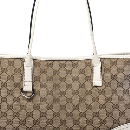 Gucci Monogram Medium New Britt Tote Off White 10 of 10
