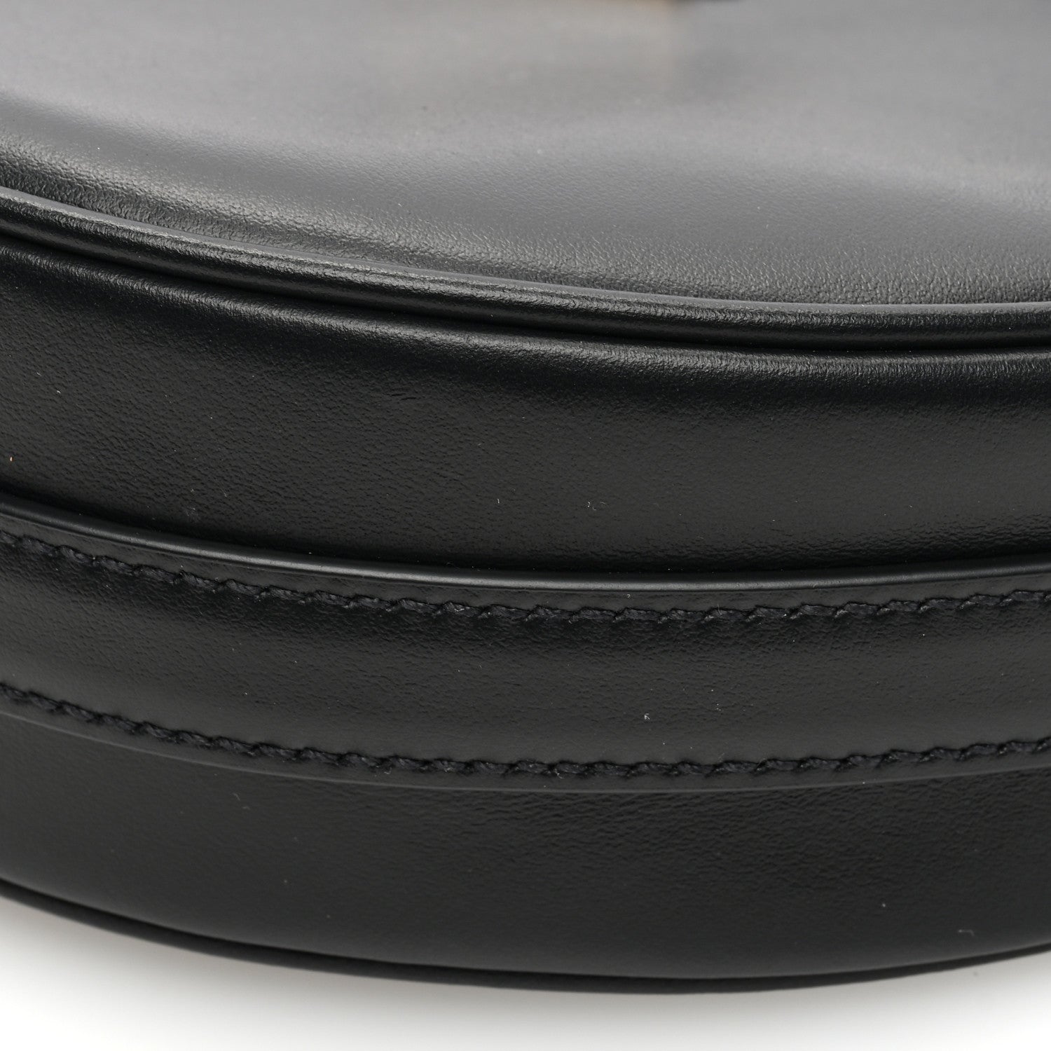 Prada Soft Calfskin Arque Shoulder Bag Black 9 of 9