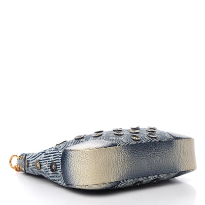 Louis Vuitton Denim Stripes Polka Dot Corsaire Navy 3 of 12