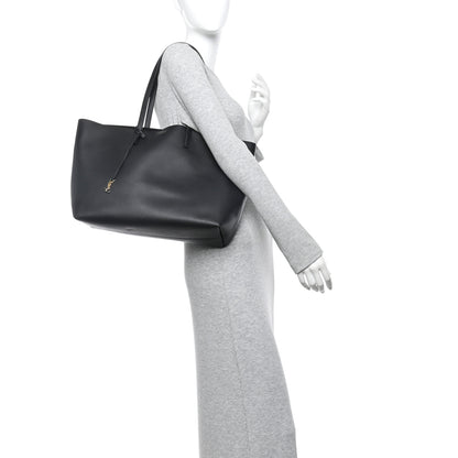 Saint Laurent Calfskin Large Shopping Tote Black 2 of 13