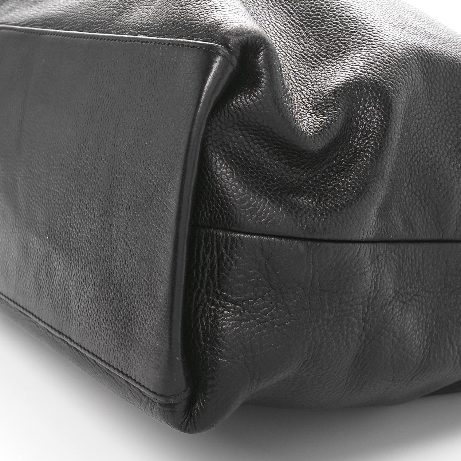 Chanel Deerskin CC Tote Black Black 10 of 10