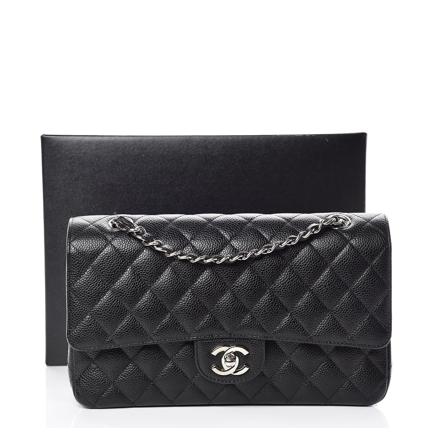 Chanel Caviar Quilted Medium Double Flap Black 18 of 18