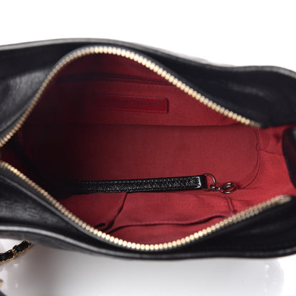 Chanel Aged Calfskin Quilted Small Gabrielle Hobo Black 7 of 10