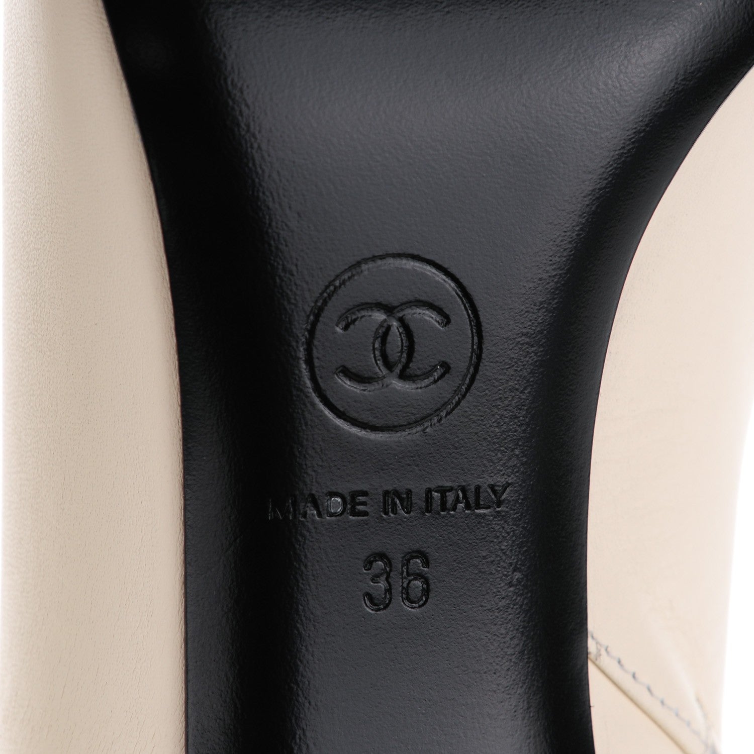 Chanel Calfskin Cap Toe Short Boots 36 White Black 6 of 9