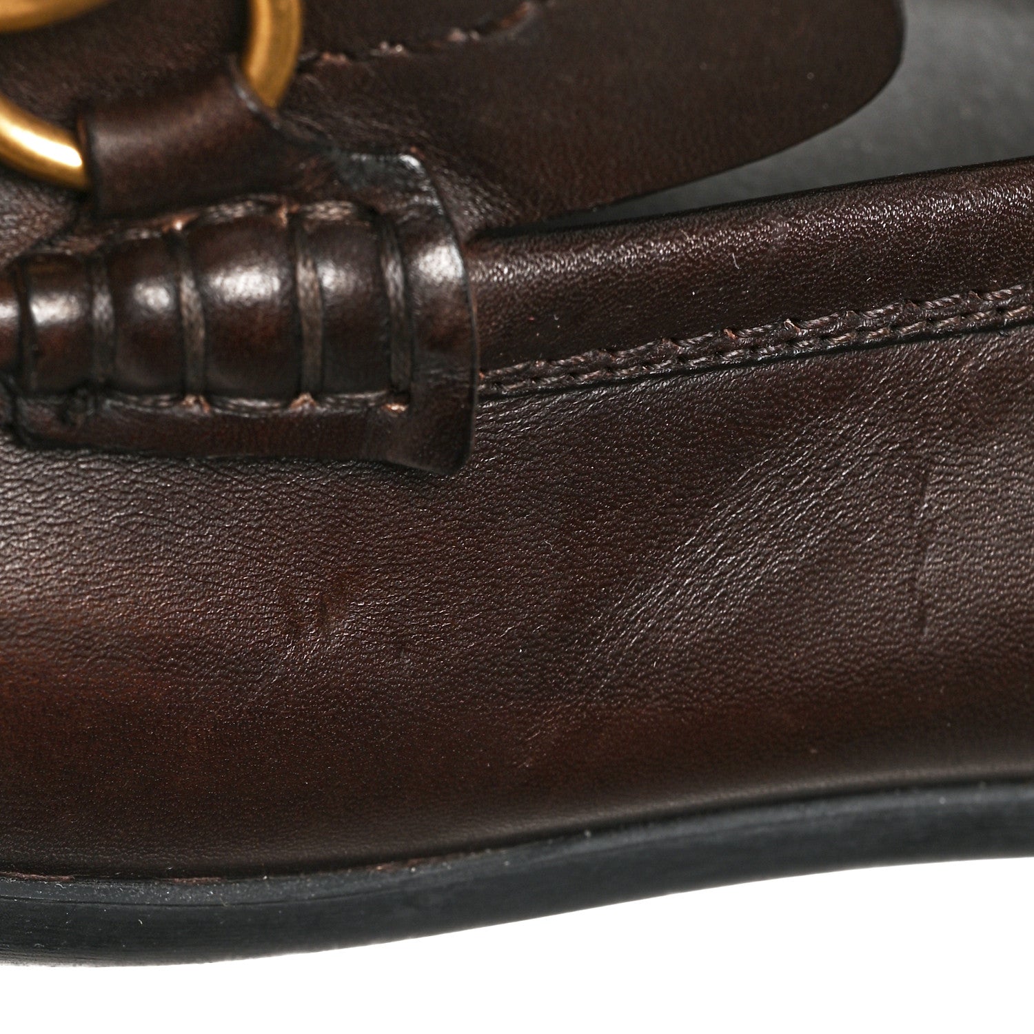 Gucci Calfskin Mens Horsebit Driver Loafers 9 Brown 10 of 10