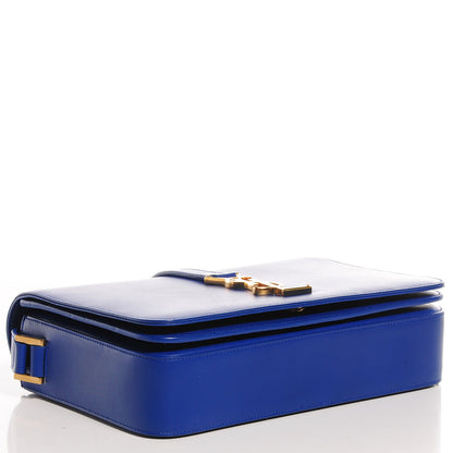 Saint Laurent Smooth Calfskin Classic Medium Monogram Universite Bag Royal Blue 4 of 7