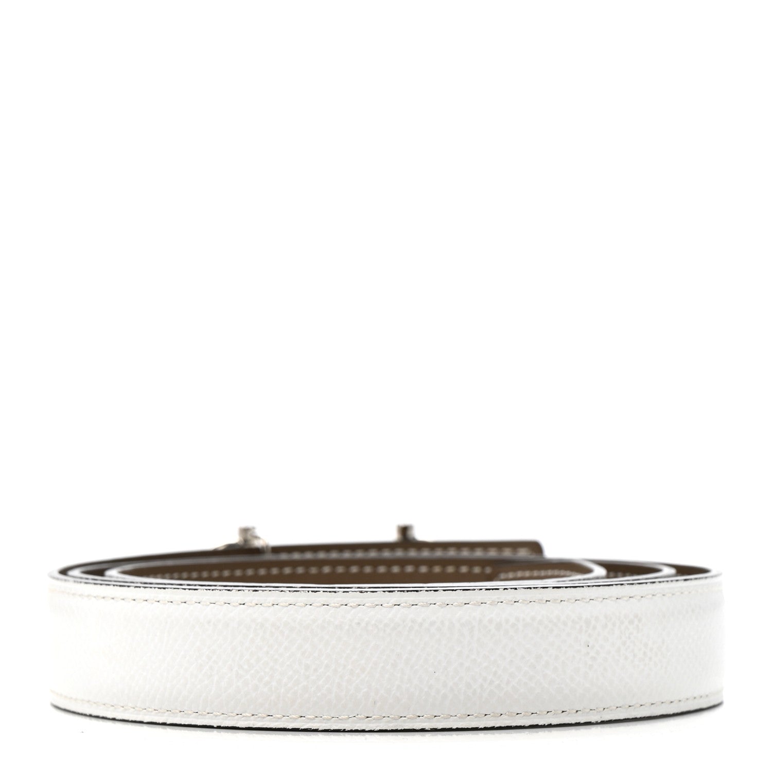 Hermes Swift Epsom 24mm Gamma Belt 90 36 White Etoupe 1776469
