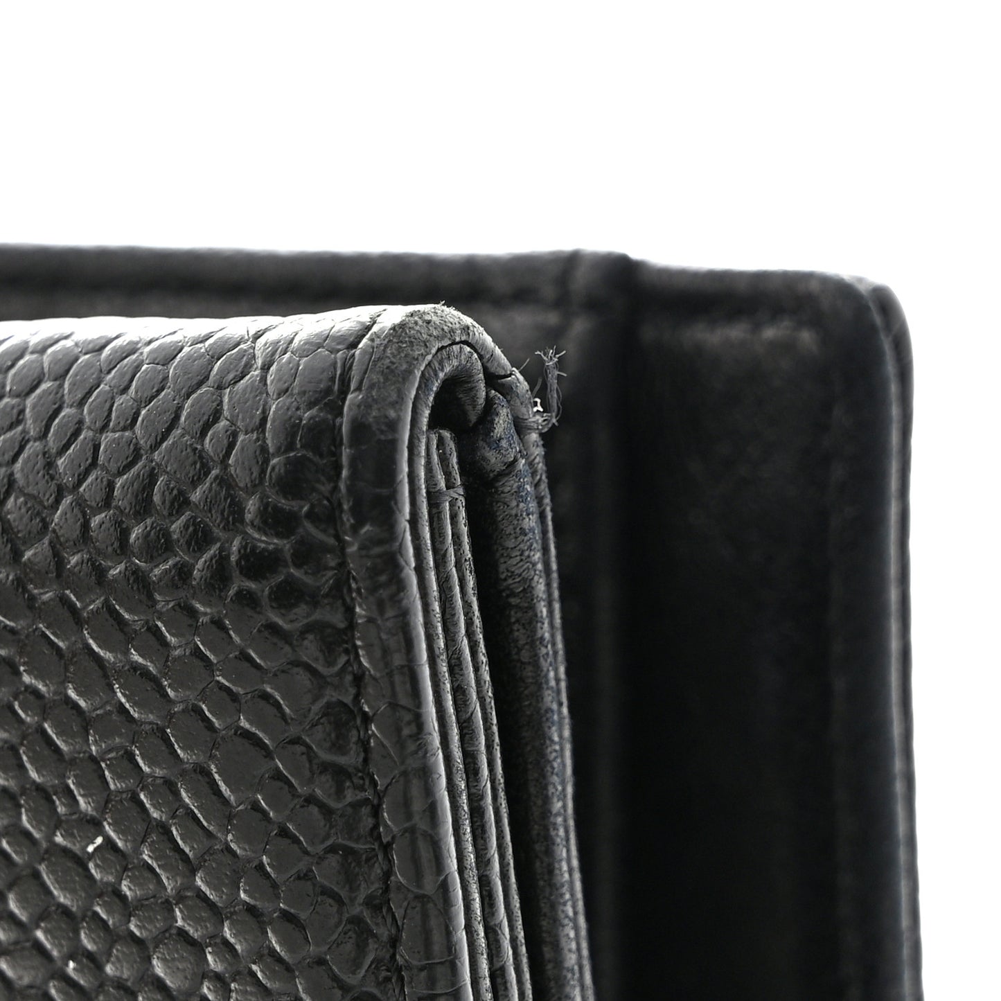 Caviar Timeless CC Compact French Wallet Black