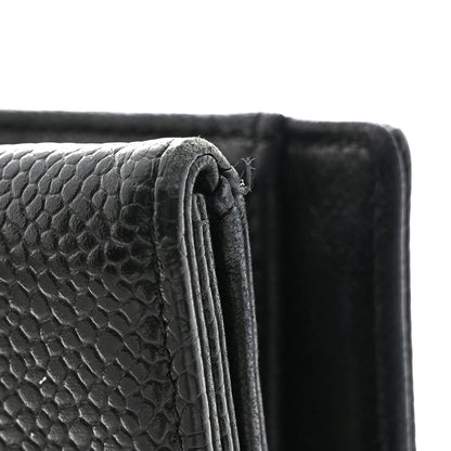 Chanel Caviar Timeless CC Compact French Wallet Black 13 of 14