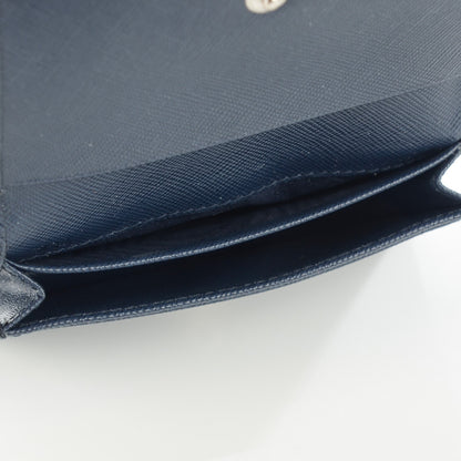 Prada Saffiano Bi-Fold Card Holder Wallet Baltico 7 of 7