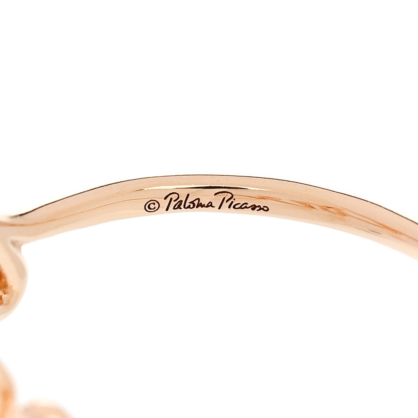 18K Rose Gold Paloma's Graffiti Love Ring 55 7.25