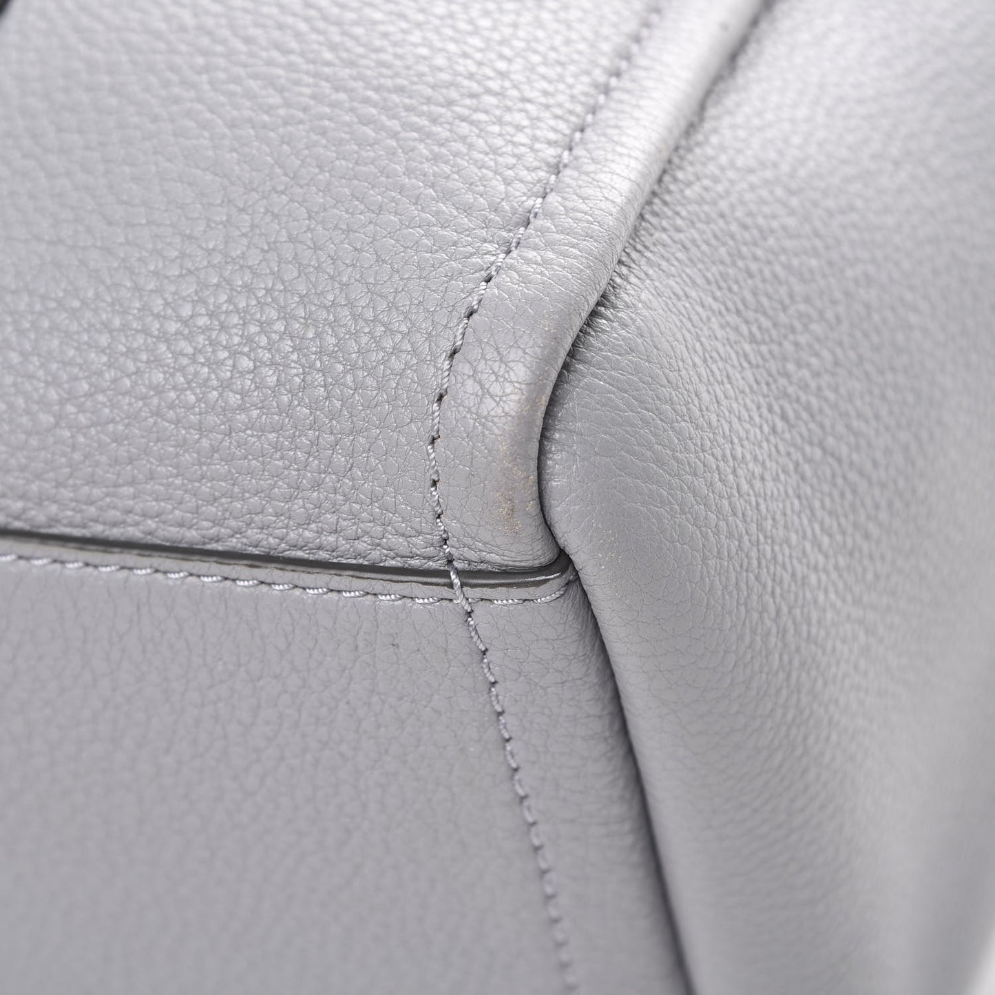 Grained Calfskin The Tag Tote Grey
