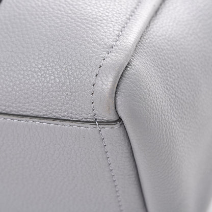 Marc Jacobs Grained Calfskin The Tag Tote Grey 10 of 12