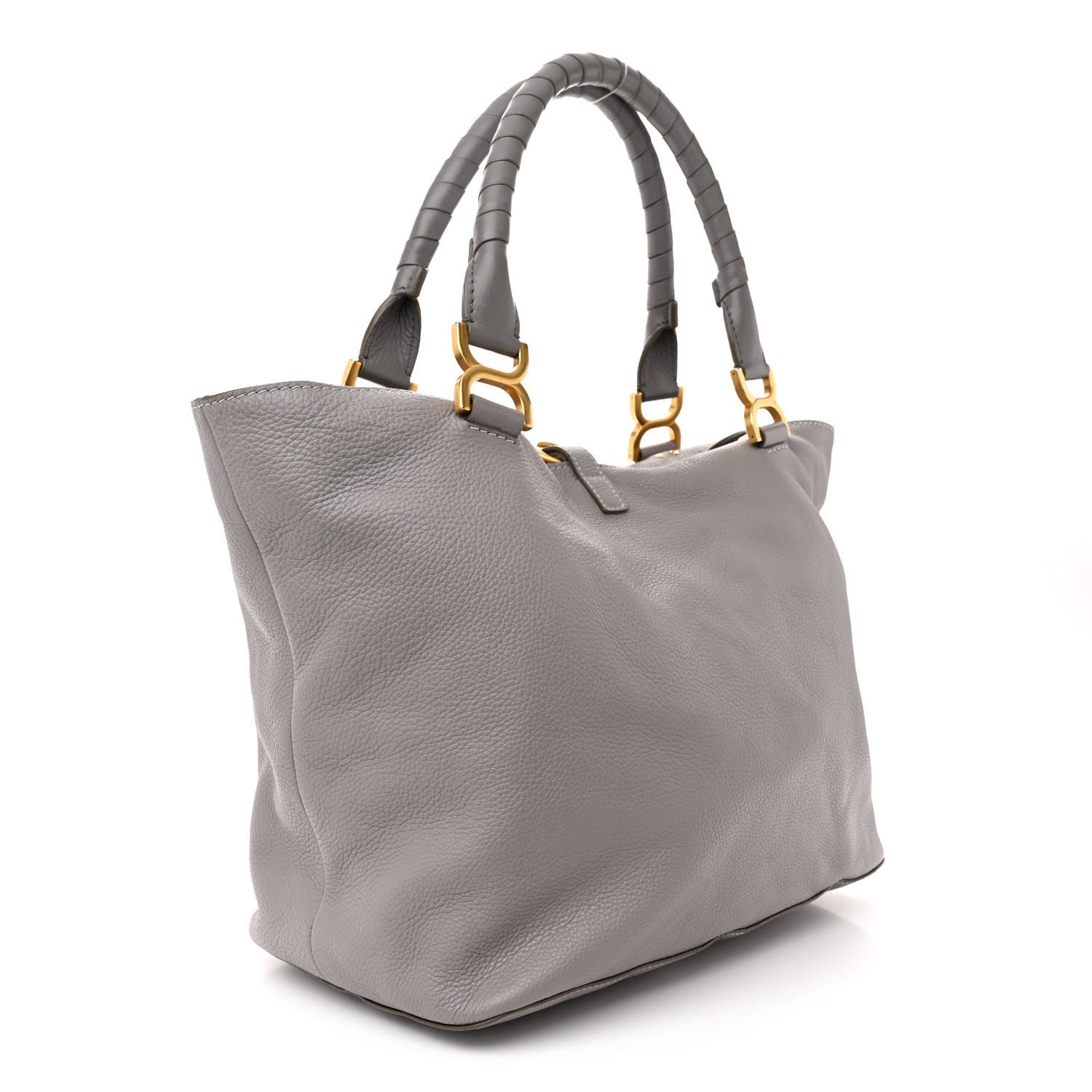 Chloe Calfskin Large New Marcie Tote Cashmere Grey 3 of 18