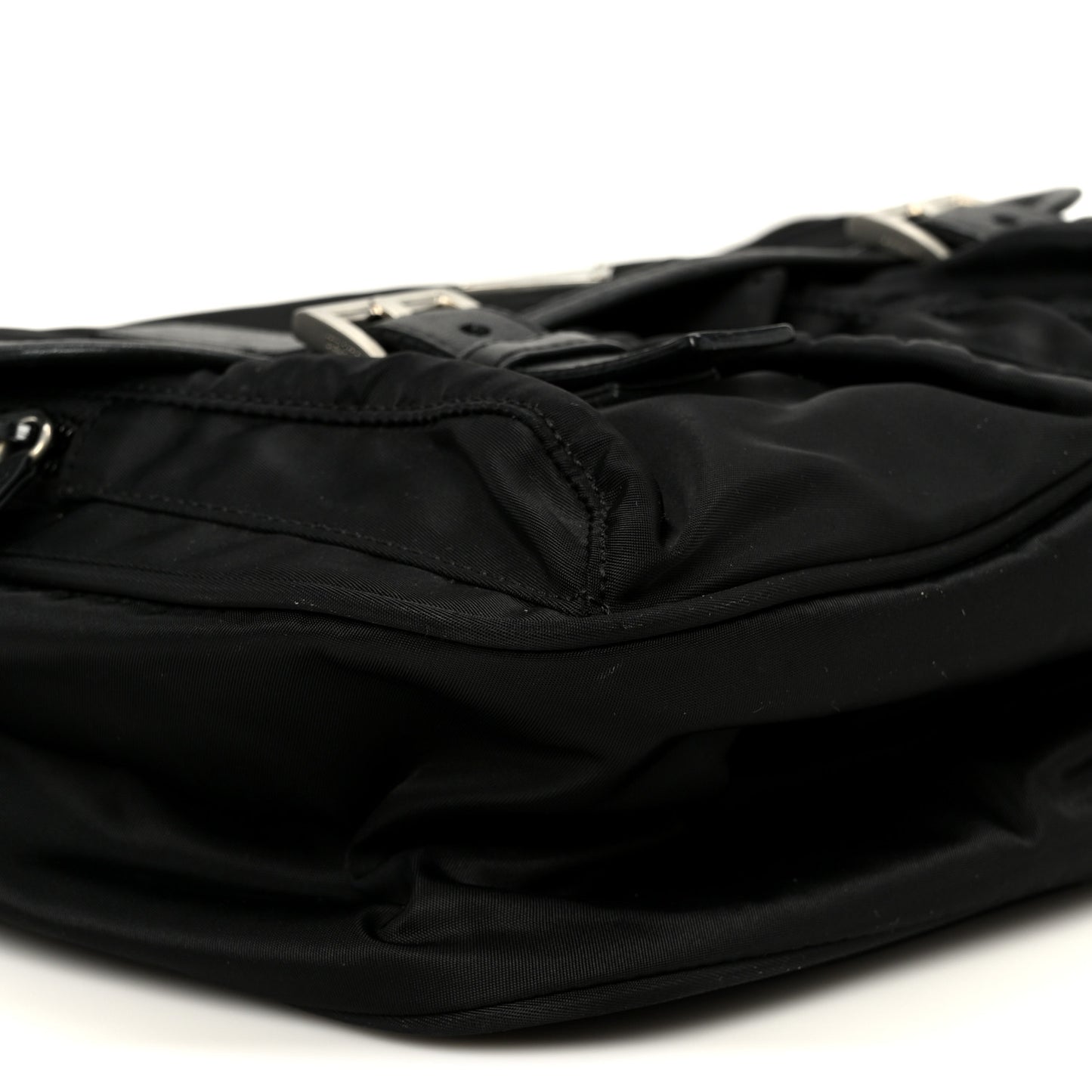Tessuto Nylon Messenger Bag Black