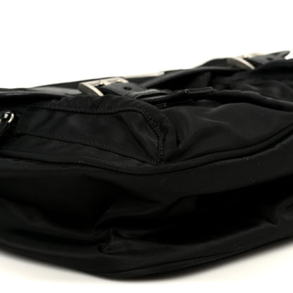 Prada Tessuto Nylon Messenger Bag Black 9 of 10