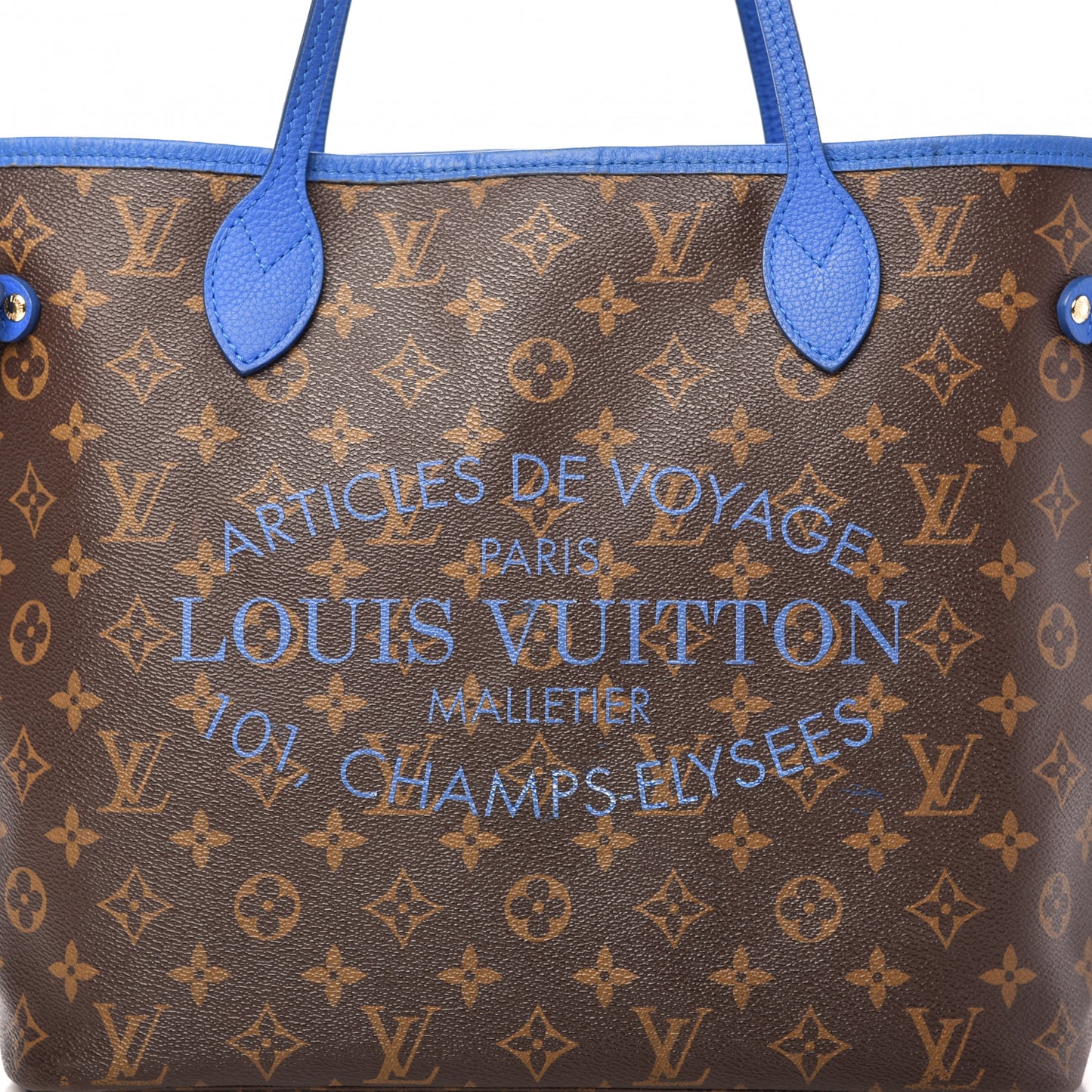Monogram Articles de Voyage Ikat Neverfull MM Grand Blue