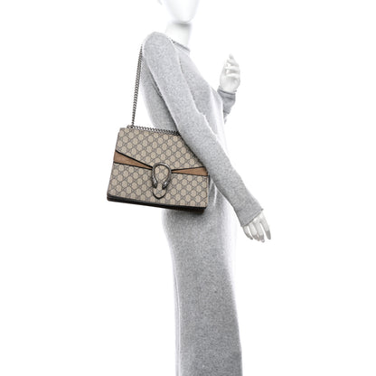 Gucci GG Supreme Monogram Medium Dionysus Shoulder Bag Taupe 2 of 11