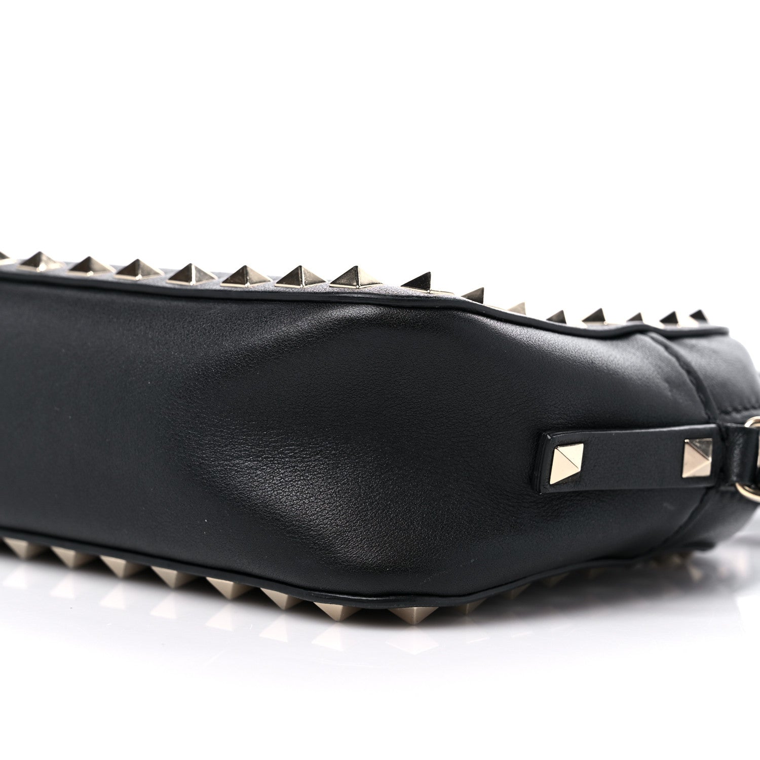 Valentino Garavani Calfskin Rockstud Camera Crossbody Bag Black 8 of 9