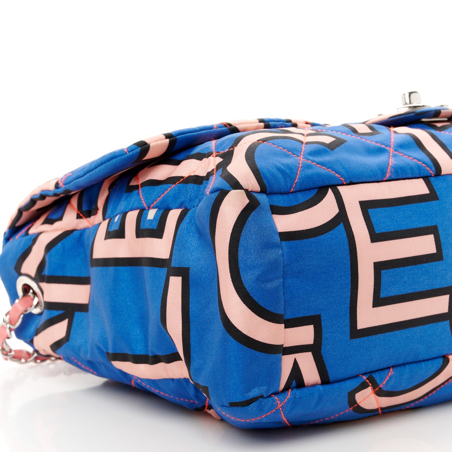 Chanel Nylon Printed Maxi Flap Multicolor 9 of 10