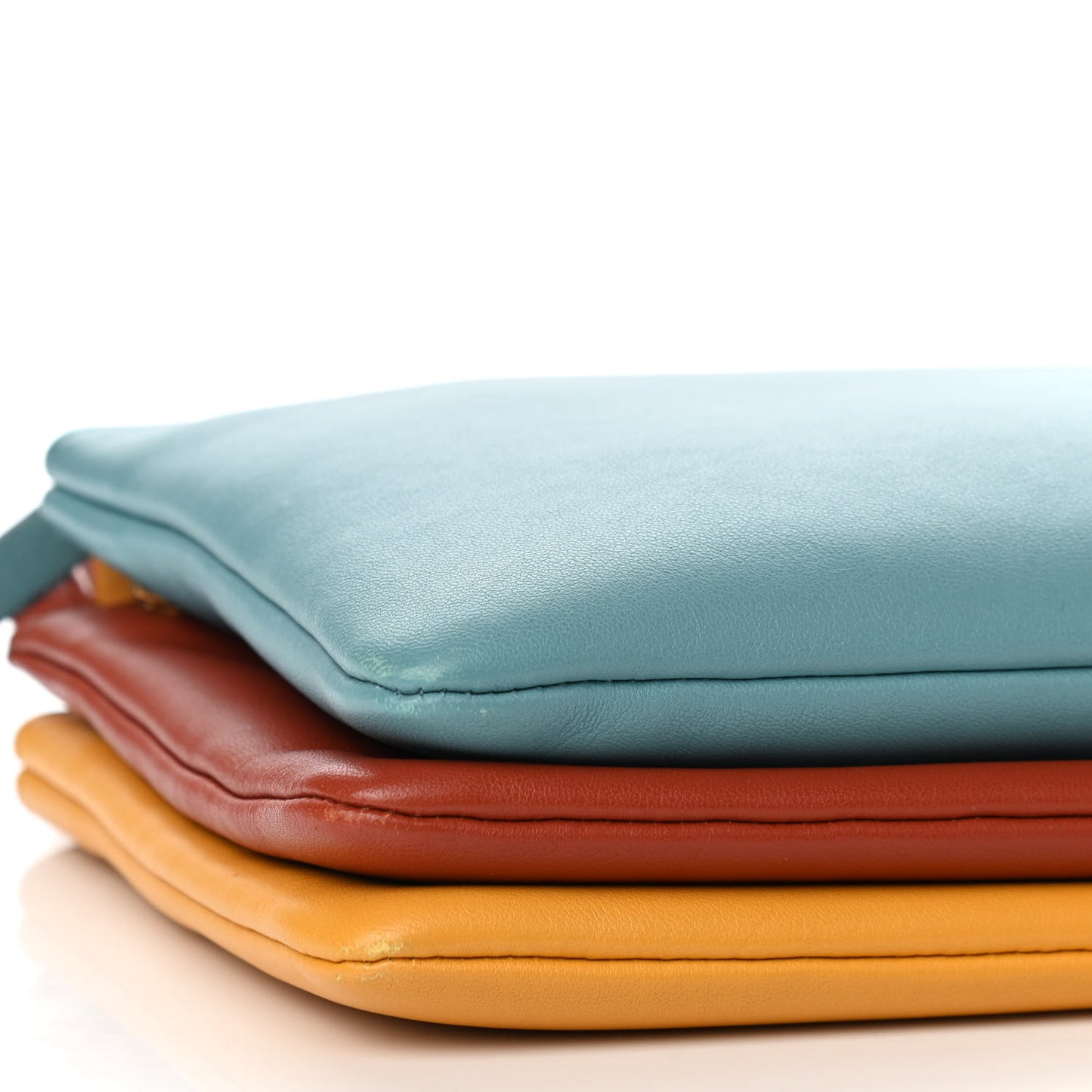 Lambskin Small Multicolor Trio Crossbody Bag Antarctic