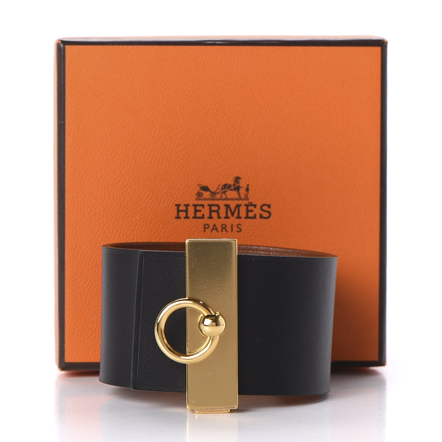 Chamonix Tadelakt Illusion Bracelet PM Black Fauve