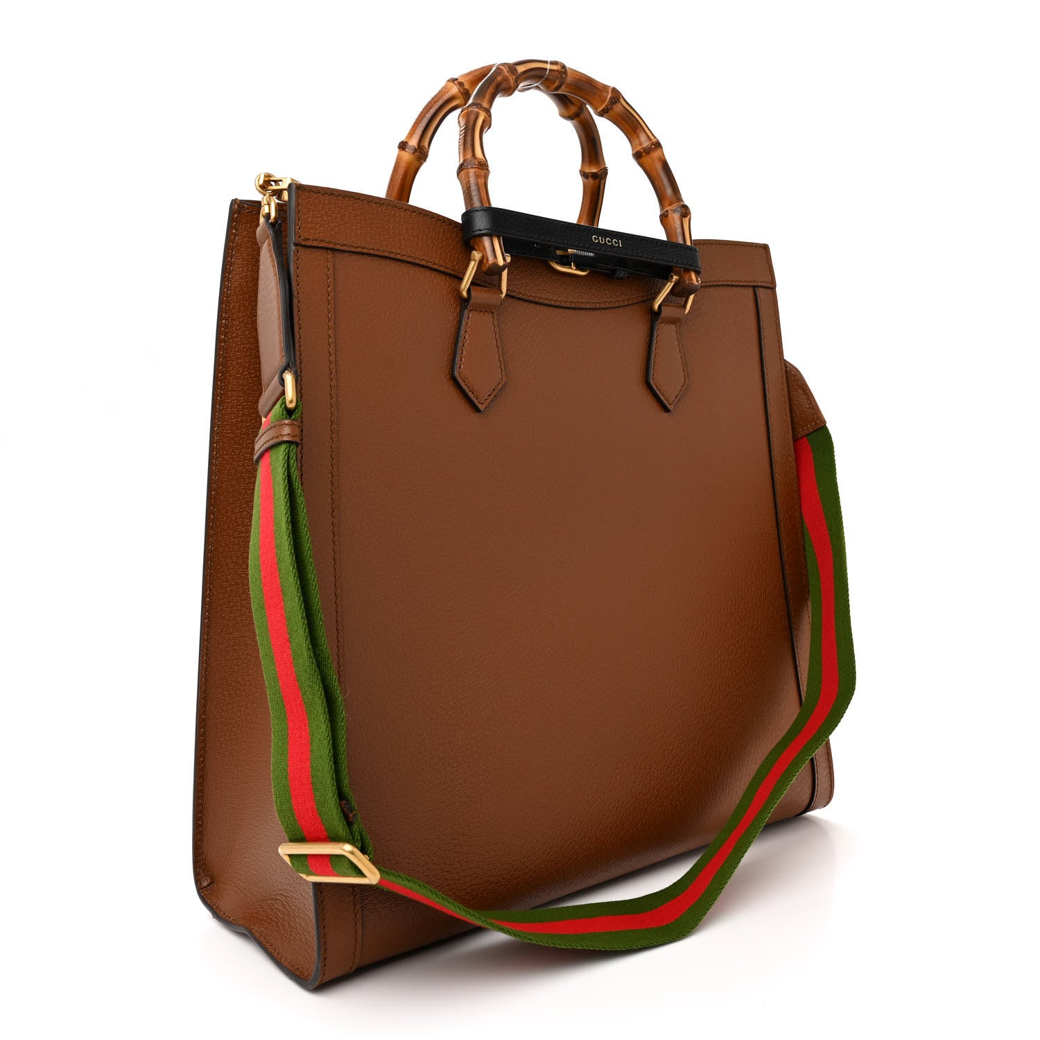 Gucci Wonka Grain Calfskin Large Diana Tote Bag Cuir Black 3 of 12