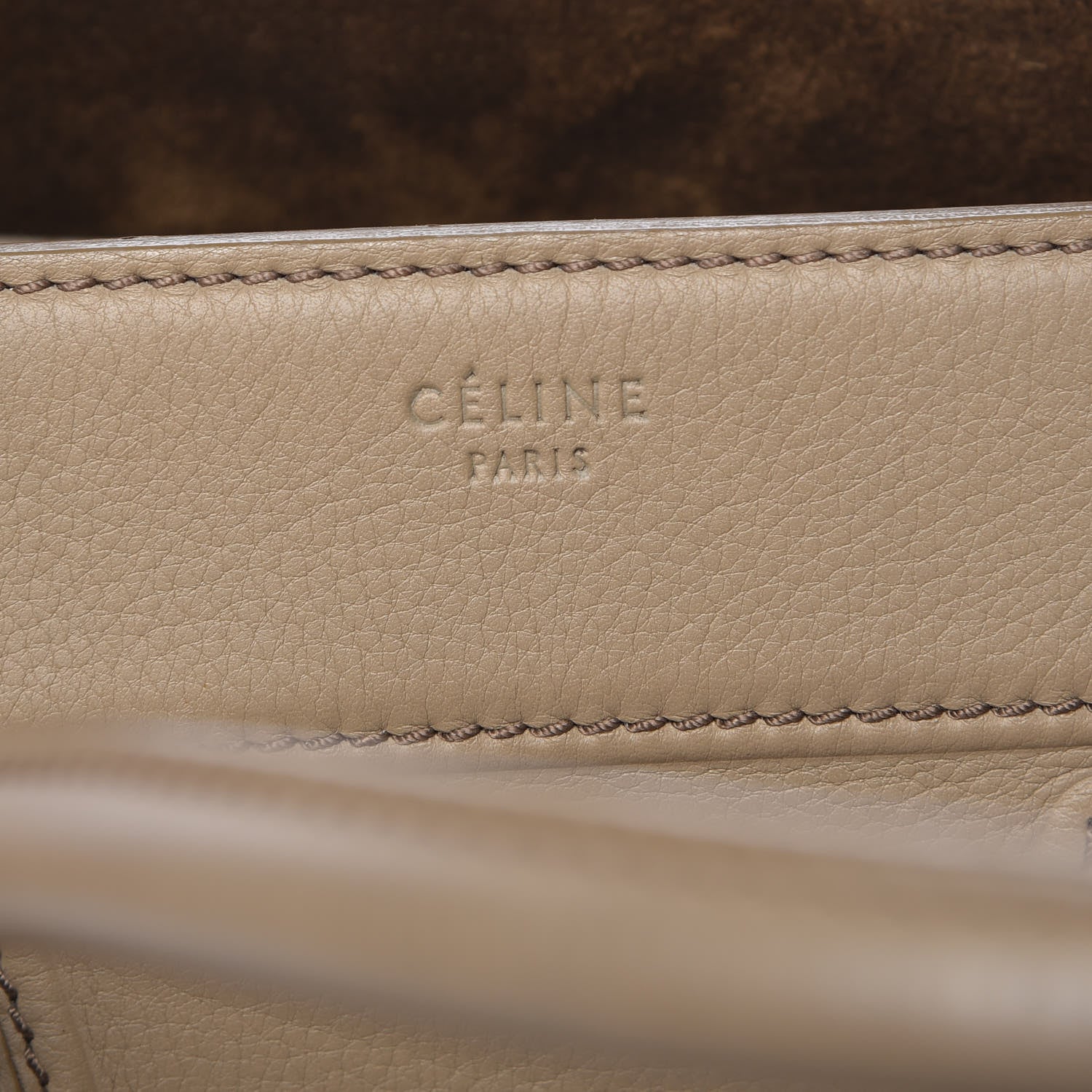 Celine Supple Calfskin Medium Phantom Luggage Beige 8 of 21
