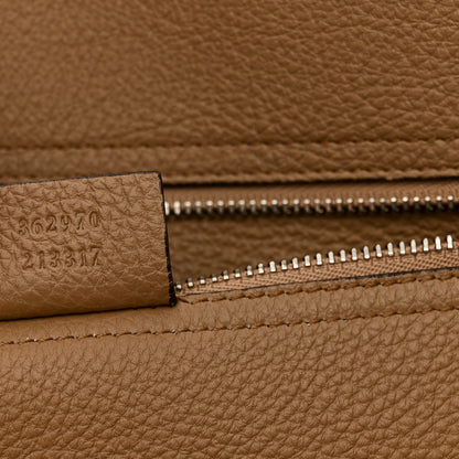 Gucci Soft Calfskin Medium Jackie Top Handle Bag Camel 7 of 18